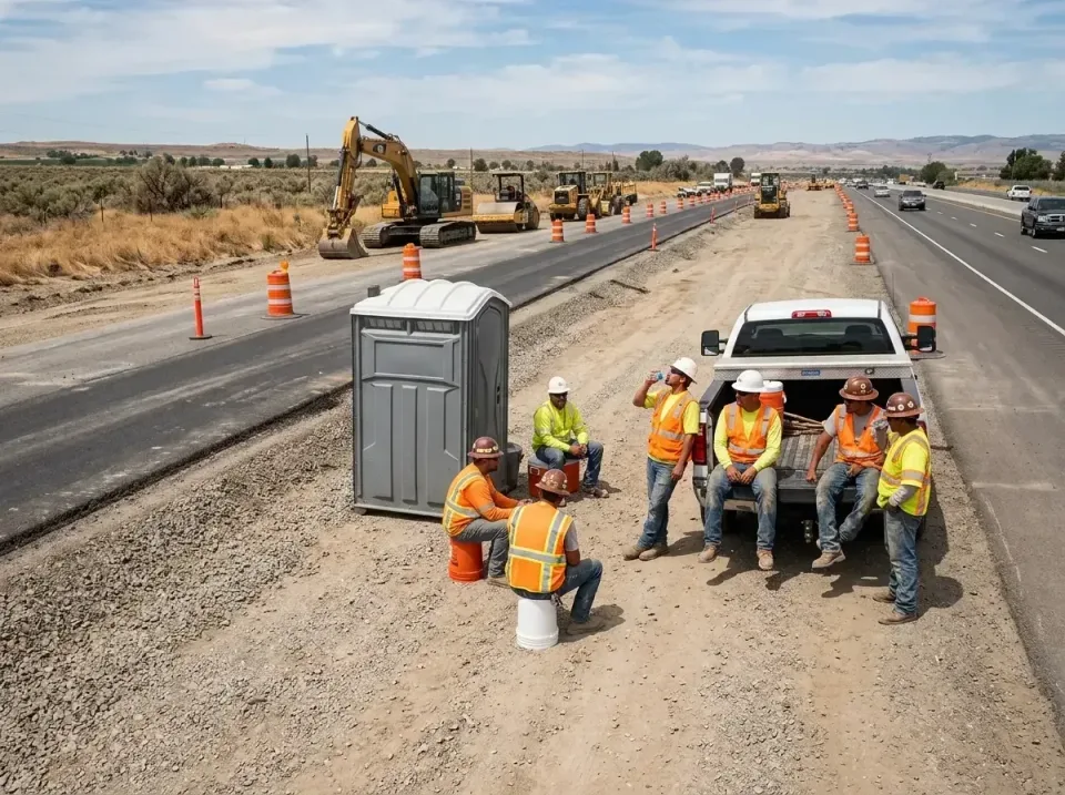 highway-road-construction-crew-007 — frequently asked questions, Porta Potty and Restroom Rentals in Polson, MT